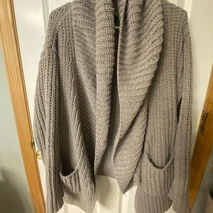 Chunky gray sweater